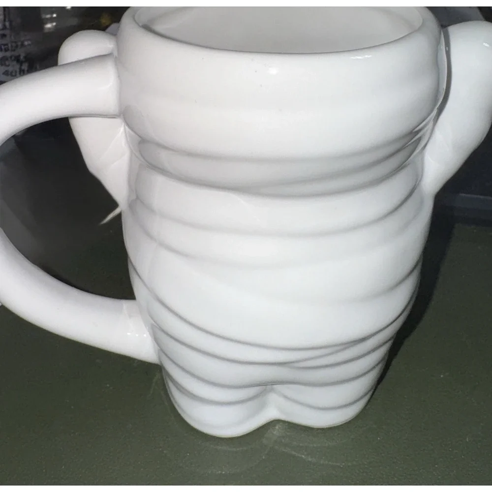 Target Hyde & Eek Halloween Mummy Stoneware Ceramic Figural 12oz Coffee Mug New‎